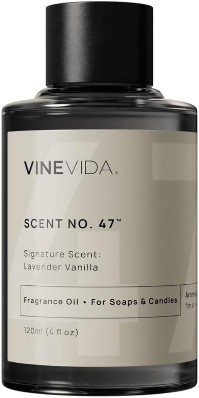 VINEVIDA [4oz] Lavender Vanilla Fragrance Oil for Candle Making | Essential Oil for Soy Candles | Oil Scents