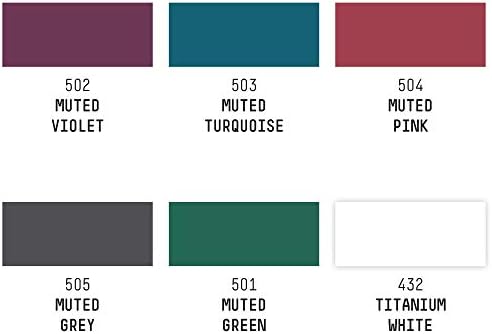Liquitex Professional Acrylic Ink, 1-oz, Muted Collection, Set of 6