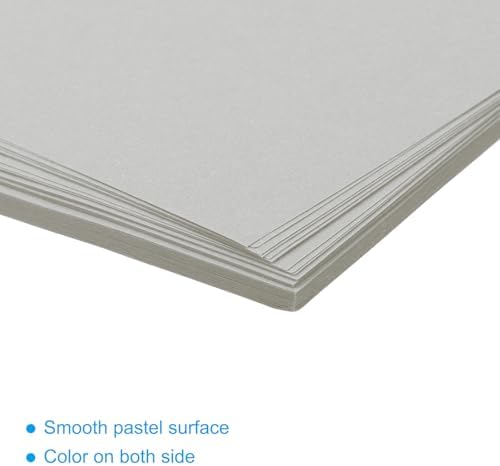 MECCANIXITY 50 Sheet Origami Paper Double Sided Light Gray 2.5x2.5 Inch Square Sheet for Art Craft Project, Beginners, Gift Decoration