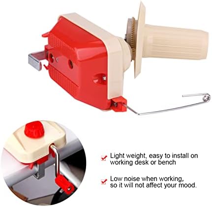 Knitting Wool Winder Kit with Winder Pin Counter Inch Meter, Woolen Yarn Winder Set for DIY Knitting, Essential Weaving Tool Set with Multiple Accessories for Home and Studio Use