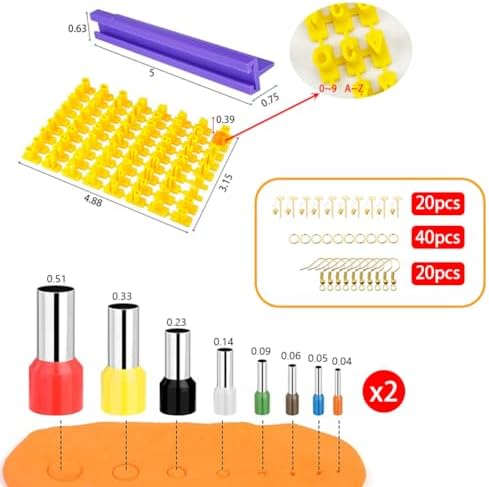 PTFJZ Polymer Clay Cutters for Earring Making 181pcs Clay Tools Set with 44 Shapes Stainless Steel Clay Earrings Cutters 16 Circle Shape Cutters 1 Letter Stamp 120 Jewelry Accessories