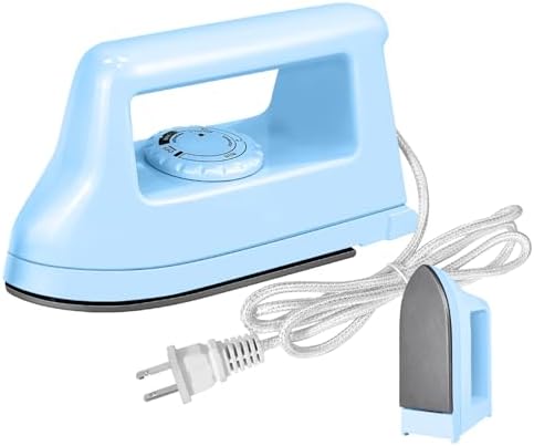 Mini Crafts Iron Handy Heat Press Machine Kit Portable with PVC Doormat for Heat Transfer, Charging Base Accessories for DIY T-Shirt Shoe Bag Vinyl Projects