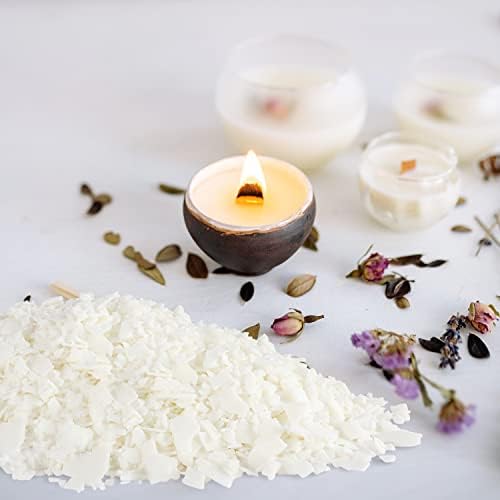Wfmolcand Natural Soy Wax DIY Candle Making Supplies-Soy Wax Flakes- Making from Farm, No Additives, Harmless and Pure 2 lb (32 oz)