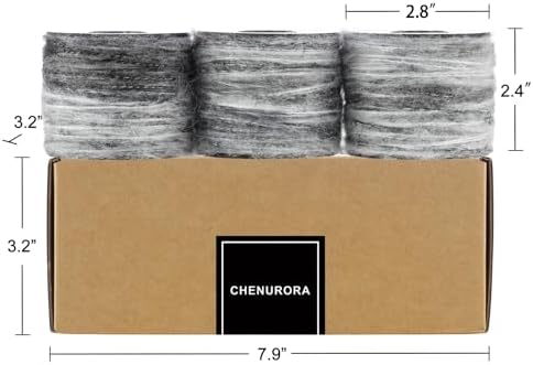 Artisanal Yarn Collection Multifiber Fancy Yarn for Knitting Crocheting Crafts DIY, Set of 3 Rolls(099 Vintage Shadow Velvet Glow)