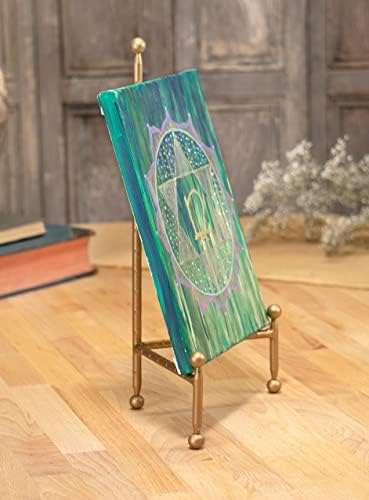 Red Co. Decorative Tripod Plate Stand and Art Holder Easel in Gold Finish - 14" h (Pack of 2)
