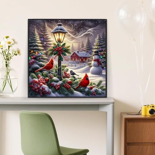 ijbnhd Christmas Cardinal Diamond Art Kits for Adults