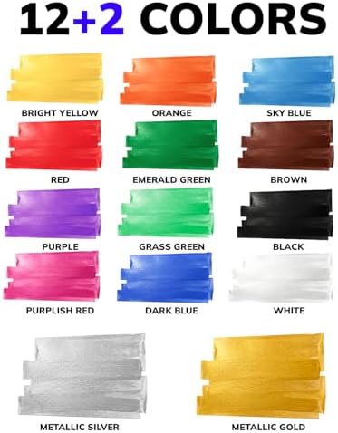 JusArt 14 Colors Jumbo Markers for Quick Bold Poster Banner Sign Lettering and Coloring, 15mm Wide Tip Acrylic Markers for Rock, Fabric, Ceramic, Metal, DIY Crafts