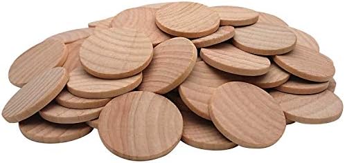 1.5 Inch Natural Wood Slices Unfinished Round Wood Coins, 200 per Pack