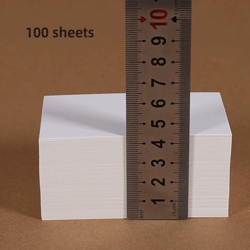100 Sheets blank cardstock 2 x 3.5 In Heavy Weight business Card Stock