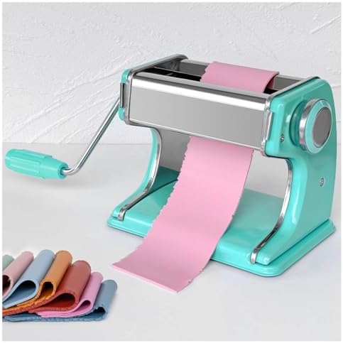 KEOKER Clay Press Machine, Polymer Clay Press Machine for Making Clay Earrings, Polymer Clay Roller Machine, 7 Thickness Stainless Steel Polymer Clay Pasta Machine, Polymer Clay Tools