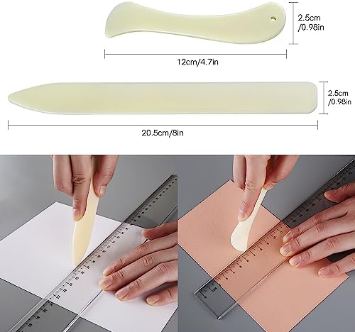 9 Pieces Creative Positioning Pieces Card Corners Helpers with Bone Folder Tool Stamping Corners Paper Craft Supplies Scrapbooking Tools for Paper Craft Card Making and Scrapbooking Crafting Tool
