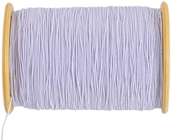 KONMAY 0.5mm Elastic Sewing Thread, 1100 Yards Black&White