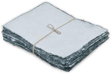 LEATHER VILLAGE Offwhite Deckled Edge Handmade Watercolor Paper 12x16.