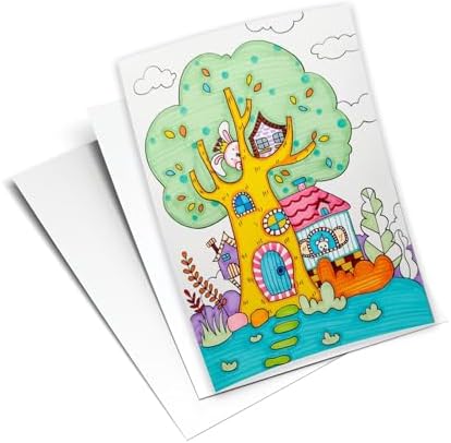 100 Sheets White Card stock Thick Paper 130lb/ 350gsm