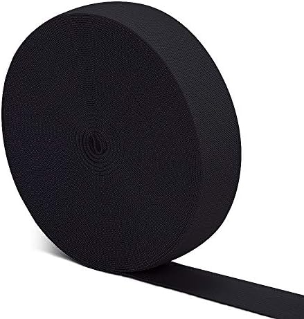 Airisoer Elastic Bands for Sewing 1 Inch x 12 Yards, Black