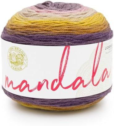 Lion Brand Yarn, Mandala DK Crochet Yarn, Bowtruckle, Multicolor, 1 Pack