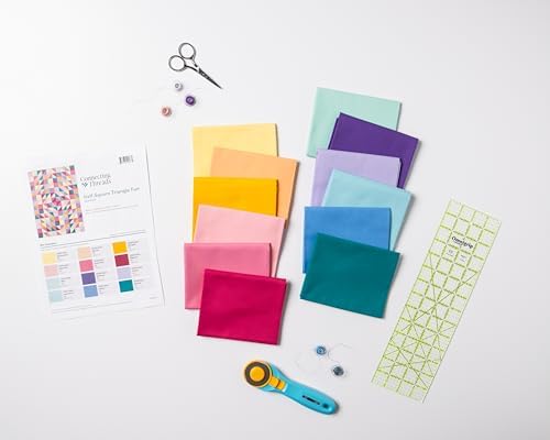 Connecting Threads Triangle Lap Throw Quilt Sewing Kit for Beginners