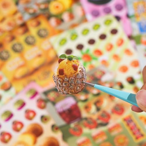 Girl's Japanese Retro Sticker Book, Food and Daily Life Theme - 700+ Cute Old Showa Style Foodie Stickers, for DIY Scrapbooking Journaling Handbook Decoration
