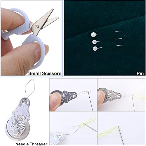 2 Pack Mini Travel Sewing Kit Emergency Repair with Plastic Case