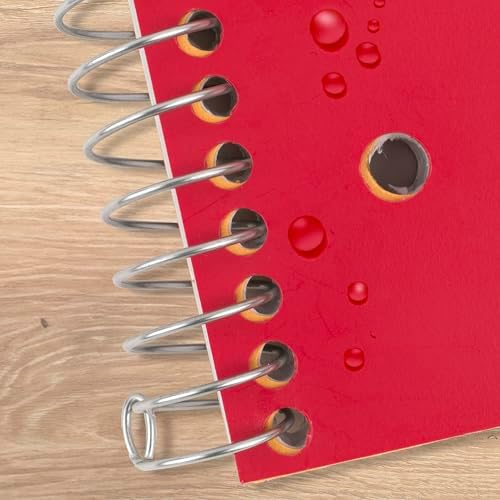 Five Star Spiral Notebook + Study App, 5 Subject, College Ruled Paper, 8-1/2" x 11", 200 Sheets, Fights Ink Bleed, Water Resistant Cover, Fire Red (72077)