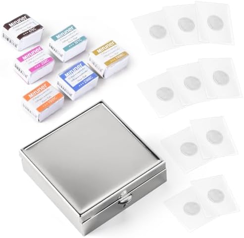 Mini Portable Handmade Artist Watercolor Paint,6 Colors Solid Watercolor