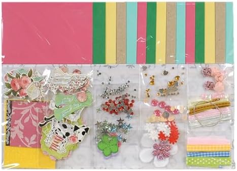 Huralona Greeting Card Making Supplies Envelope Kit Gift Anniversary Craft | Handmade DIY Card Kits 15 Cards 15 Envelopes with Accessories for Birthday Thanksgiving Christmas Wedding Invitation