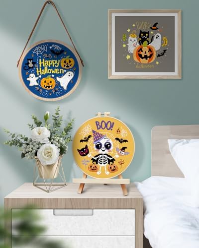TINDTOP Halloween Embroidery Kit for Adult, Embroidery DIY Starter Kit