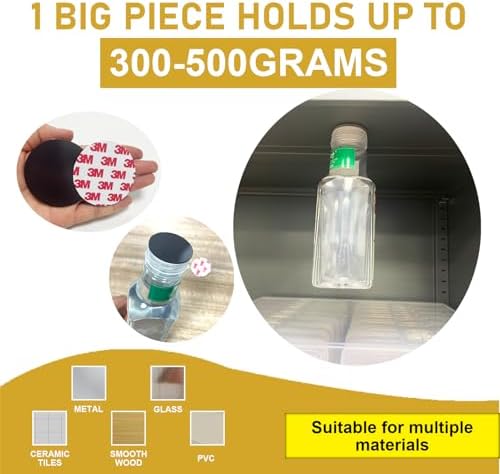 20Pack, 2.4" Big Round Magnets with Adhesive Backing, Precut Strong Sticky Magnetic Dots Tapes for DIY Crafts Projects Whiteboard, Fridge, Organization (2.4" x 0.08" Thick-20PCS)