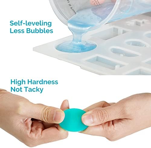 UV Resin Kit 400g Bulk, No Odor Clear Hard Fast Epoxy Resin Kit | Upgraded Formula for Jewelry Making, Handmade Decoration DIY Craft Coating, Cures Fast Under UV Lamp