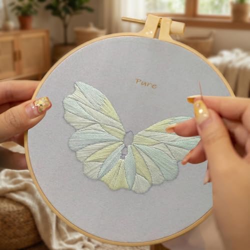 Bead Embroidery Kit for Adults with Instructions Video and Gift Box