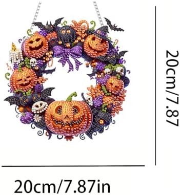 RYMILIE Hanging Halloween Diamond Art Kits for Adults Pumpkins