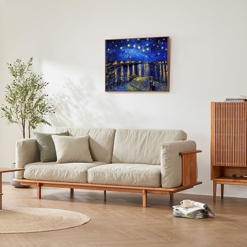 VeGuude Diamond Painting Kits for Adults, Van Gogh Starry Night over the Rhône Diamond Art for Beginner DIY Round 5D Paint with Diamonds Gem Full Drill Diamond Dots for Home Wall Decor Gifts 16x12inch