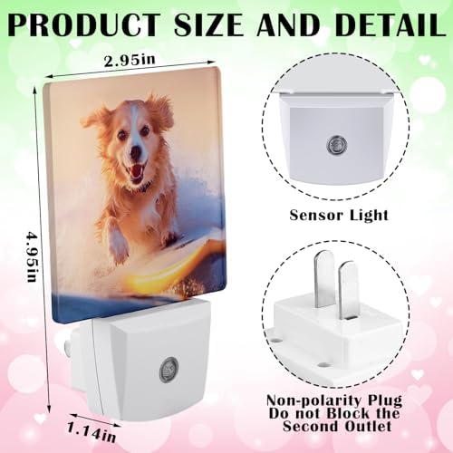 Tujoe 6 Pcs Halloween Plug into Wall Night Light Sublimation Blank, Square