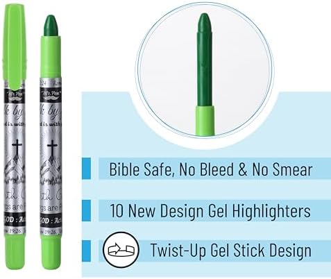 Mr. Pen- Bible Journaling Kit, 18 Pack - 10 Gel Highlighters