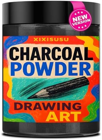 Charcoal Powder for Drawing & Art - Ideal for Sketching, Shading & Blending - Professional Artist Grade (4 Ounces)