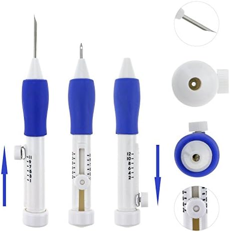 Islmlisa Magic Embroidery Pen Set - Punch Needles for Embroidery Threaders DIY Sewing