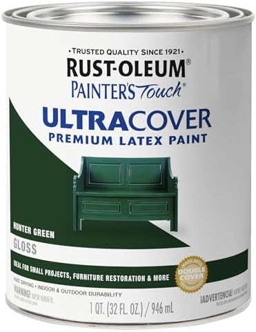 Rust-Oleum Painter's Touch Latex Brush On Paint, Gloss Hunter Green