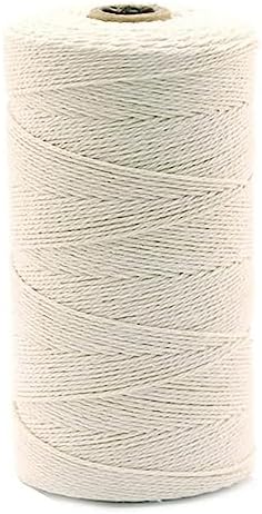 Macrame Cotton Cord 2mm x 219Yards, Moon Blue Natural Macrame Rope, Perfect Macrame Supplies Cotton Cord for Macrame Plant Hangers DIY Crafts (Natural Color, 2mm*219Yards)
