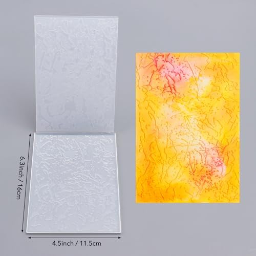 BAOFALI 3D Embossing Folder for Card Making, A Texture in Nature Plastic Texture Fades Embossing Folder Template for Scrapbooking Cardstock Album DIY Decoration Paper Crafting 6.3x4.5inch