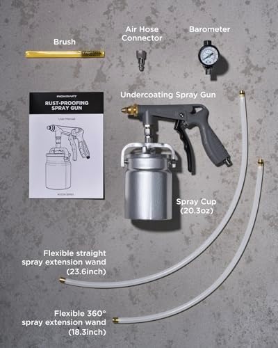InoKraft Undercoating Spray Gun Kit with Suction Feed Cup