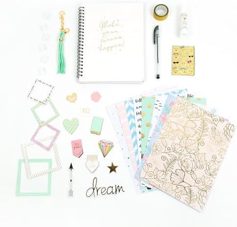 STMT D.I.Y.Journal Set, Stationary Kit with Notebook for Writing and Drawing, DIY for Girls Ages 8+, Dreamers Become Doers