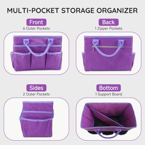 Art Supply Organizer Bag,Craft Organizer Tote Bag for Art Supplies