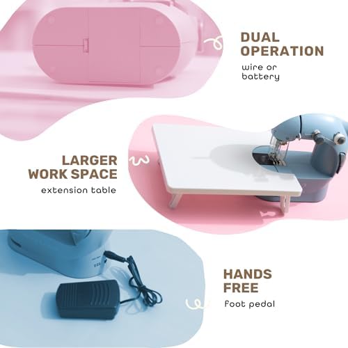 CraftBud Mini Sewing Machine for Beginners, Adults and Kids Sewing Machine