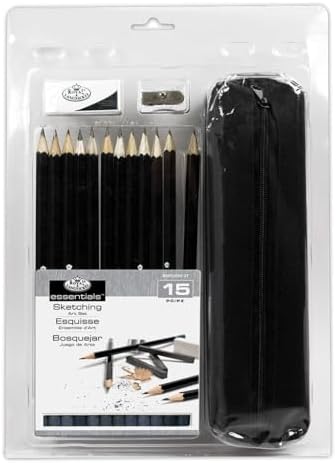 Royal Brush RART-2202 Clamshell Art Sets-Sketching Pencil with Case