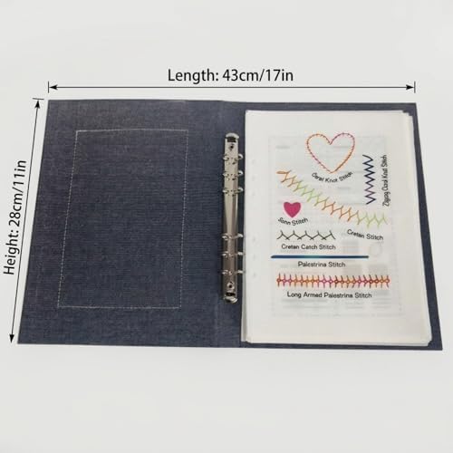 IF FEEL Embroidery Stitch Book Kit for Beginners, Hand Embroidery Practice Book with 106 Washable Fabric Patterns, Complete Starter Set with Threads, Needles, Hoop & Tools for Adults DIY Craft Gift