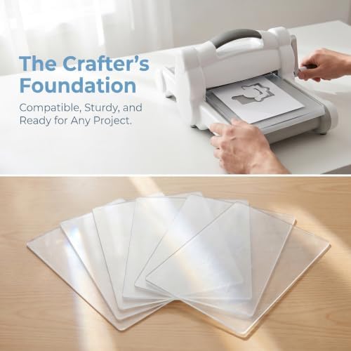 Lurrose Die Cutting Mat for Embossing Machine: 8x6" 2mm Thick Cutting Pad for Papercraft, Scrapbooking, Card Making, Protects Dies and Ensures Clean Cuts Fit Projects