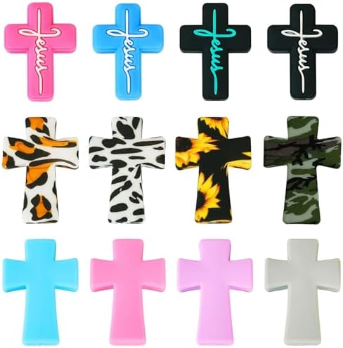 12Pcs Cross Knitting Needle Stoppers Silicone Point Protectors Accessories Fit Size 2.5-13 (3mm-9mm) for All Different Needle Materials