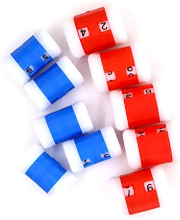 Booge 10 Pcs 2 Sizes Plastic Knit Counter Knitting Crochet Stitch Marker Row Counter for Recording The Number of Weaving Rows - 5 Large and 5 Small