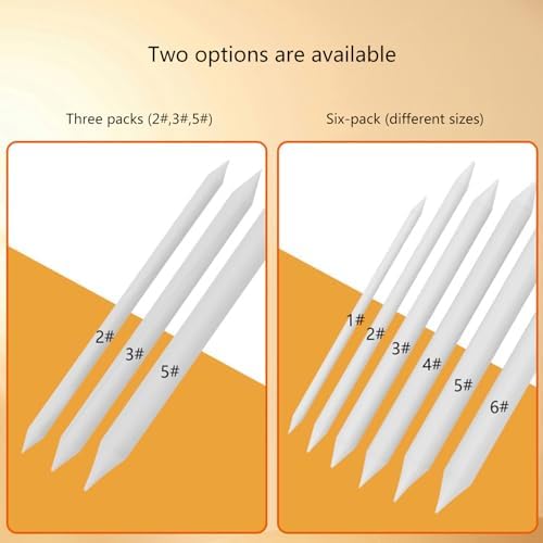 Artists Sketching Drawing Tools Set Art Blending Kits with Multiple Sizes Blending Stumps Tortillions and Sandpaper