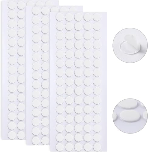 JANYUN 1000 Pcs Sticky Dots,10 mm Round Putty Clear Double Sided Tape